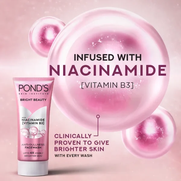 Ponds Bright Beauty Face Wash Niacinamide B3 50G - Image 4
